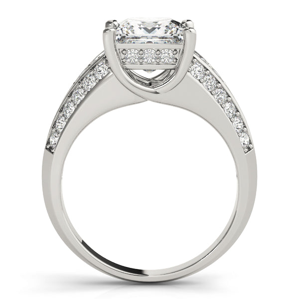 Multi-Row Princess Diamond Engagement Ring in 10K/14K gold and platinum with certified lab-grown or natural diamonds