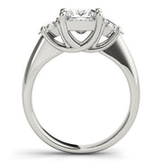 Timeless Princess Diamond Three Stone Ring in 10K/14K gold and platinum with certified lab-grown or natural diamonds