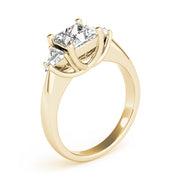 Timeless Princess Diamond Three Stone Ring in 10K/14K gold and platinum with certified lab-grown or natural diamonds