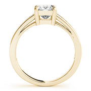 Majestic Channel-Set Princess Diamond Engagement Ring in 10K/14K gold and platinum with certified lab-grown or natural diamonds