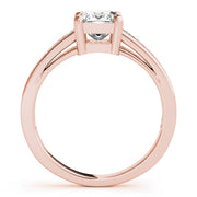Majestic Channel-Set Princess Diamond Engagement Ring in 10K/14K gold and platinum with certified lab-grown or natural diamonds