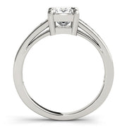 Majestic Channel-Set Princess Diamond Engagement Ring in 10K/14K gold and platinum with certified lab-grown or natural diamonds