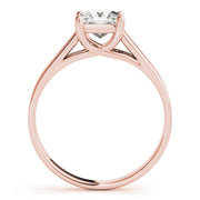 Lustrous Trellis Princess Diamond Engagement Ring in 10K/14K gold and platinum with certified lab-grown or natural diamonds