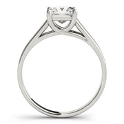 Lustrous Trellis Princess Diamond Engagement Ring in 10K/14K gold and platinum with certified lab-grown or natural diamonds