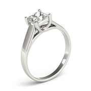 Lustrous Trellis Princess Diamond Engagement Ring in 10K/14K gold and platinum with certified lab-grown or natural diamonds