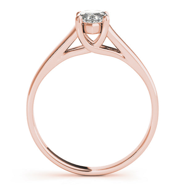 Romantic Solitaires Any Shape Marquise Diamond Engagement Ring in 10K/14K gold and platinum with certified lab-grown or natural diamonds