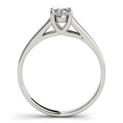 Romantic Solitaires Any Shape Marquise Diamond Engagement Ring in 10K/14K gold and platinum with certified lab-grown or natural diamonds