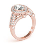 Crowned Color Rings Marquise Diamond Engagement Ring in 10K/14K gold and platinum with certified lab-grown or natural diamonds