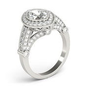 Crowned Color Rings Marquise Diamond Engagement Ring in 10K/14K gold and platinum with certified lab-grown or natural diamonds
