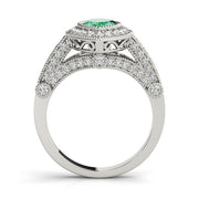 Crowned Color Rings Marquise Diamond Engagement Ring in 10K/14K gold and platinum with certified lab-grown or natural diamonds