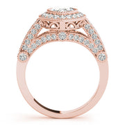 Crowned Color Rings Marquise Diamond Engagement Ring in 10K/14K gold and platinum with certified lab-grown or natural diamonds