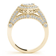 Crowned Color Rings Marquise Diamond Engagement Ring in 10K/14K gold and platinum with certified lab-grown or natural diamonds