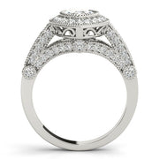 Crowned Color Rings Marquise Diamond Engagement Ring in 10K/14K gold and platinum with certified lab-grown or natural diamonds