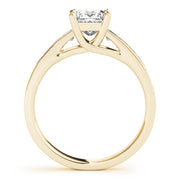 Splendid Trellis Princess Diamond Engagement Ring in 10K/14K gold and platinum with certified lab-grown or natural diamonds