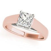 Pristine Trellis Princess Diamond Engagement Ring in 10K/14K gold and platinum with certified lab-grown or natural diamonds