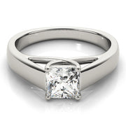Pristine Trellis Princess Diamond Engagement Ring in 10K/14K gold and platinum with certified lab-grown or natural diamonds