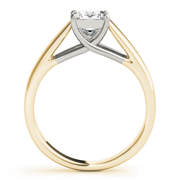 Pristine Trellis Princess Diamond Engagement Ring in 10K/14K gold and platinum with certified lab-grown or natural diamonds