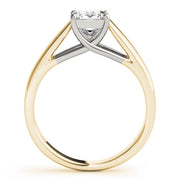 Pristine Trellis Princess Diamond Engagement Ring in 10K/14K gold and platinum with certified lab-grown or natural diamonds