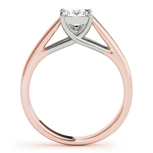 Pristine Trellis Princess Diamond Engagement Ring in 10K/14K gold and platinum with certified lab-grown or natural diamonds