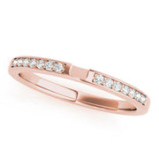 Prong Set Half Eternity Ring in Gold & Platinum
