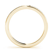 Prong Set Half Eternity Ring in Gold & Platinum