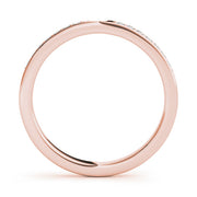 Prong Set Half Eternity Ring in Gold & Platinum