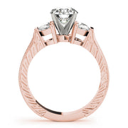 Fancy Shape Any Shape Round Diamond Engagement Ring in 10K/14K gold and platinum with certified lab-grown or natural diamonds