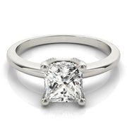 Romantic Solitaires Princess Diamond Engagement Ring in 10K/14K gold and platinum with certified lab-grown or natural diamonds
