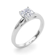 Radiant Solitaires Any Shape Round Diamond Engagement Ring in 10K/14K gold and platinum with certified lab-grown or natural diamonds
