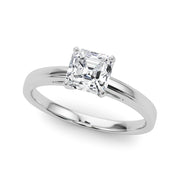 Radiant Solitaires Any Shape Round Diamond Engagement Ring in 10K/14K gold and platinum with certified lab-grown or natural diamonds