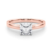 Radiant Solitaires Any Shape Round Diamond Engagement Ring in 10K/14K gold and platinum with certified lab-grown or natural diamonds