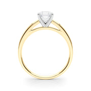 Radiant Solitaires Any Shape Round Diamond Engagement Ring in 10K/14K gold and platinum with certified lab-grown or natural diamonds