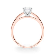 Radiant Solitaires Any Shape Round Diamond Engagement Ring in 10K/14K gold and platinum with certified lab-grown or natural diamonds