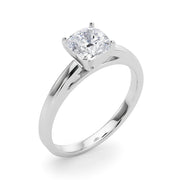 Radiant Solitaires Any Shape Round Diamond Engagement Ring in 10K/14K gold and platinum with certified lab-grown or natural diamonds