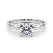Radiant Solitaires Any Shape Round Diamond Engagement Ring in 10K/14K gold and platinum with certified lab-grown or natural diamonds
