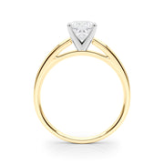 Radiant Solitaires Any Shape Round Diamond Engagement Ring in 10K/14K gold and platinum with certified lab-grown or natural diamonds