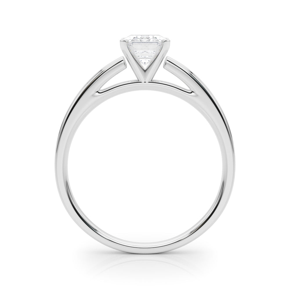 Radiant Solitaires Any Shape Round Diamond Engagement Ring in 10K/14K gold and platinum with certified lab-grown or natural diamonds