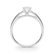 Radiant Solitaires Any Shape Round Diamond Engagement Ring in 10K/14K gold and platinum with certified lab-grown or natural diamonds