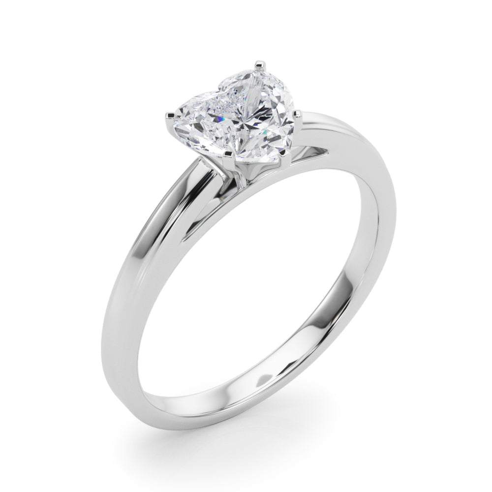 Radiant Solitaires Any Shape Round Diamond Engagement Ring in 10K/14K gold and platinum with certified lab-grown or natural diamonds