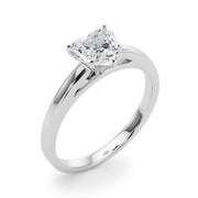 Radiant Solitaires Any Shape Round Diamond Engagement Ring in 10K/14K gold and platinum with certified lab-grown or natural diamonds