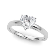 Radiant Solitaires Any Shape Round Diamond Engagement Ring in 10K/14K gold and platinum with certified lab-grown or natural diamonds