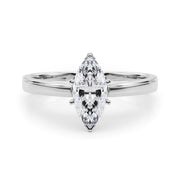 Radiant Solitaires Any Shape Round Diamond Engagement Ring in 10K/14K gold and platinum with certified lab-grown or natural diamonds