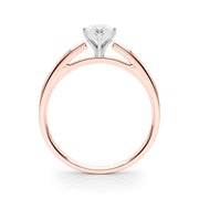 Radiant Solitaires Any Shape Round Diamond Engagement Ring in 10K/14K gold and platinum with certified lab-grown or natural diamonds