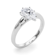 Radiant Solitaires Any Shape Round Diamond Engagement Ring in 10K/14K gold and platinum with certified lab-grown or natural diamonds