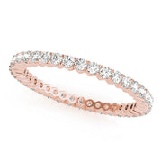 Prong Set Full Eternity Ring in Gold & Platinum