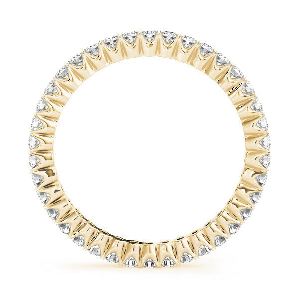 Prong Set Full Eternity Ring in Gold & Platinum