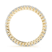 Prong Set Full Eternity Ring in Gold & Platinum