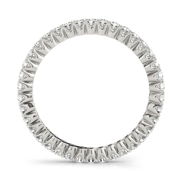Prong Set Full Eternity Ring in Gold & Platinum