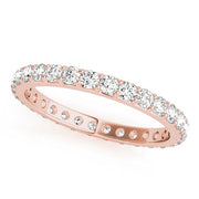Shared Prong Full Eternity Ring in Gold & Platinum