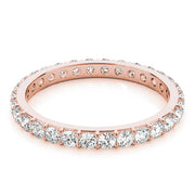 Shared Prong Full Eternity Ring in Gold & Platinum